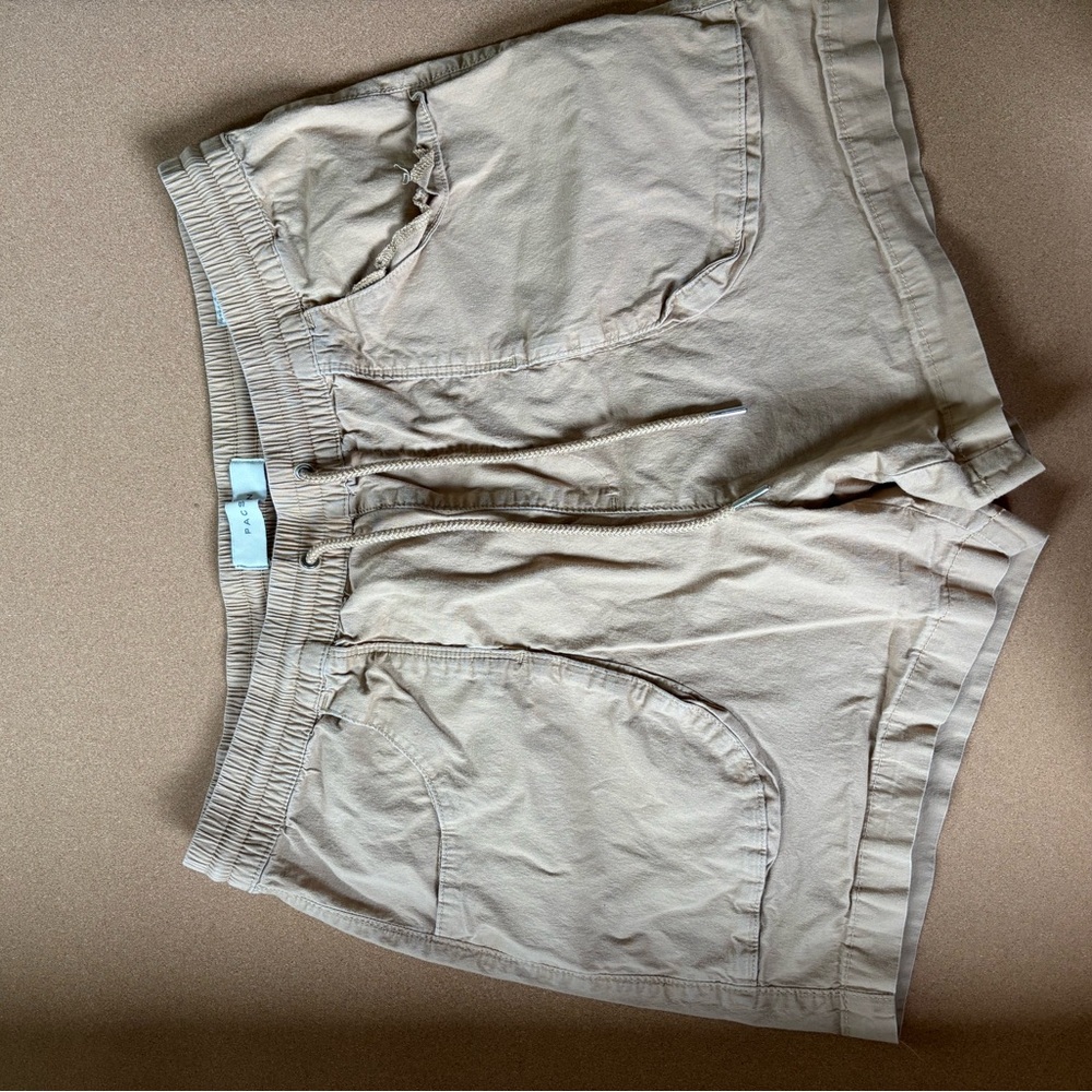 PacSun Men's Tan Cargo Elastic Waist Shorts